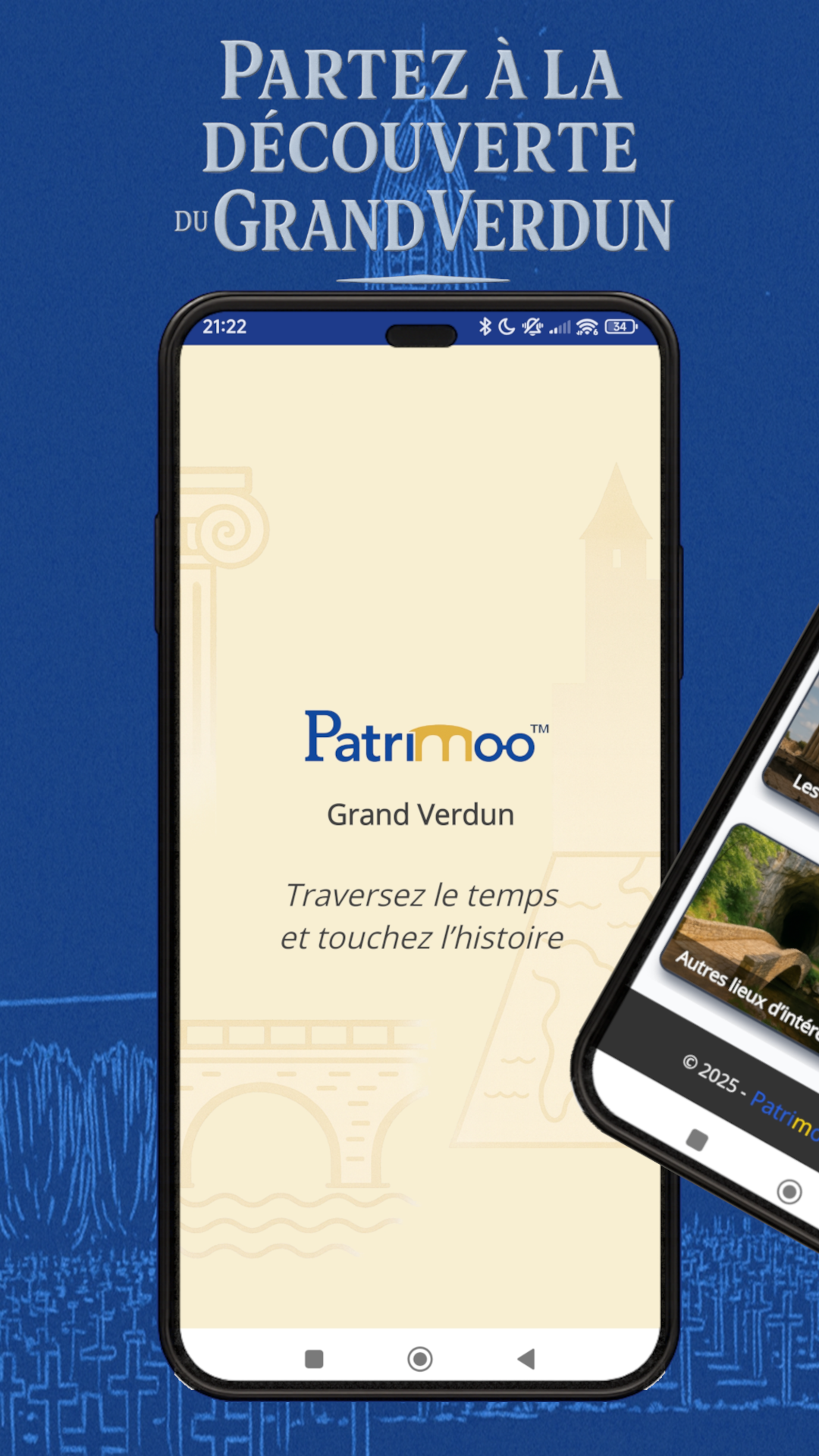 Écran d'accueil Patrimoo